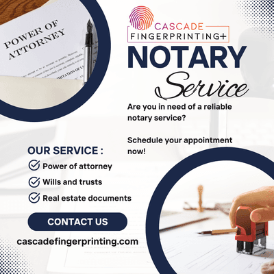 We provide notary services as well!