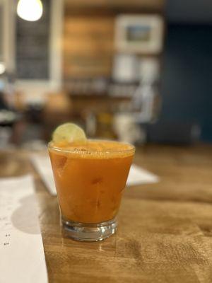 Hangover Cure Cocktail with carrot juice & ginger - yum!