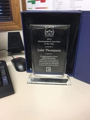 Honored and proud to have been named the 2015 Distinguished Associate of the Year by the Sunflower Area Association of REALTORS.