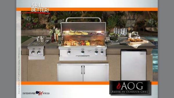 Aog grill and accessories available for your outdoor kitchen