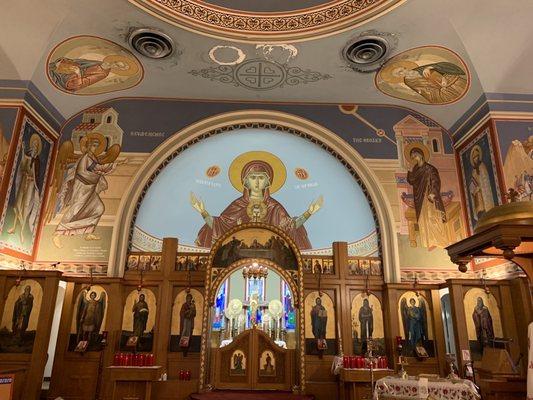 Beautiful wall art, St John Greek Orthodox Church, Swann & Armenia, SoHo, South Tampa