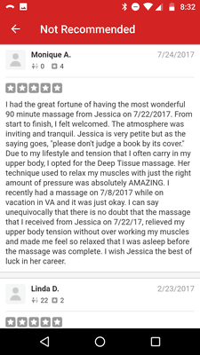 Reviews YELP won't let you see