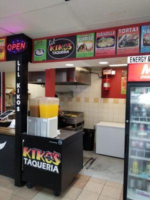 Lil Kiko's taqueria inside the BP