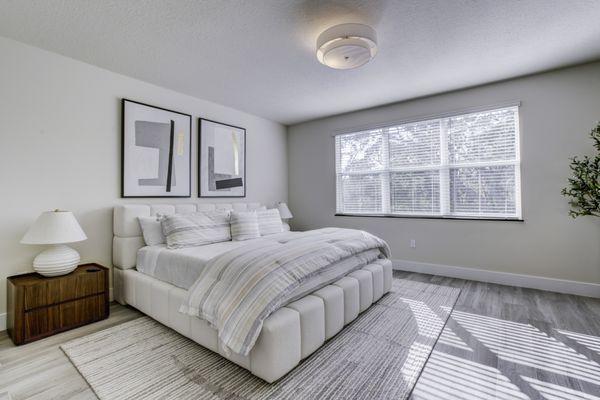 Staged Master Bedroom and Ready for Airbnb