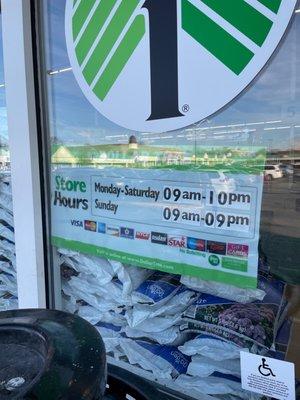 Guess the store has new hours they used to open at 8am.