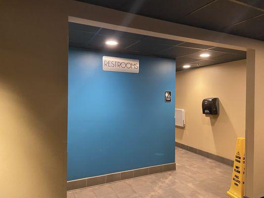 Restroom entrance