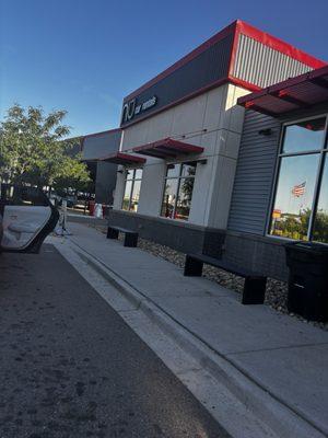 The front of the NU rental car location near Denver international airport!