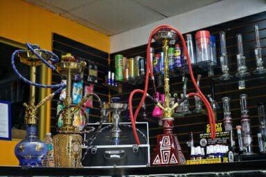 Hookahs , hookah tobacco, coals and a whole bunch of accessories