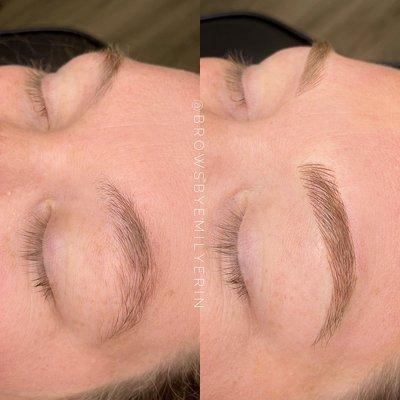 Microblading before and after