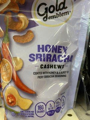 Spicy cashews.