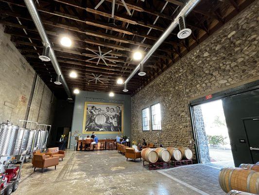 Interior tasting room