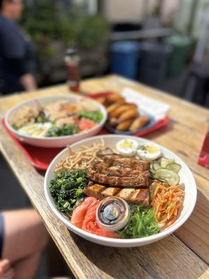 Grilled Tofu Fried Rice Bowl