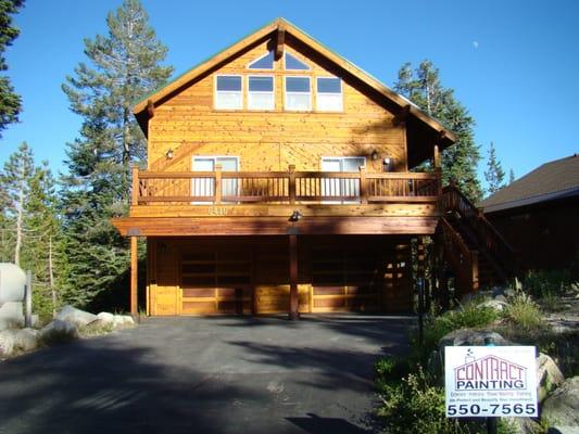 13-yr old house, striipped and stained, natural.