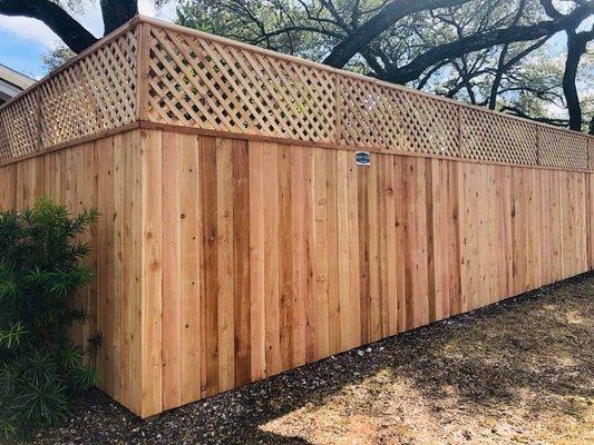 Wood fence With Lettuce