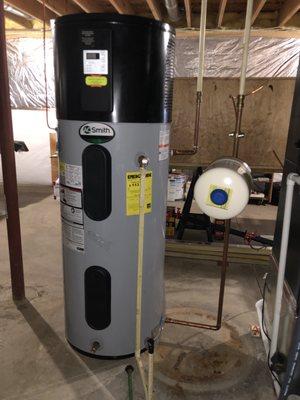 Water heater installation with poor use of space