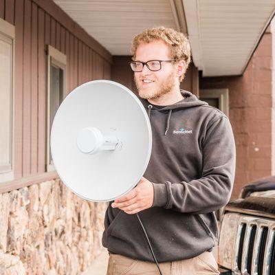 Field Technician installs your equipment