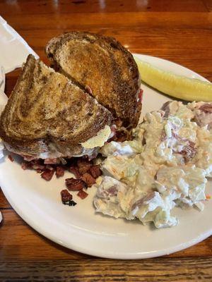 Rueben and potato salad