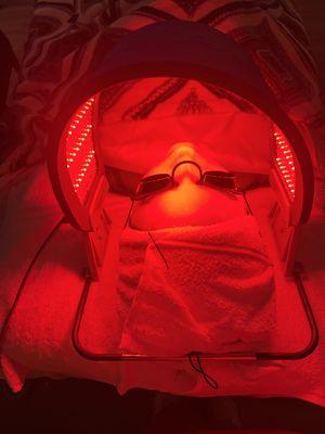 Red light facial