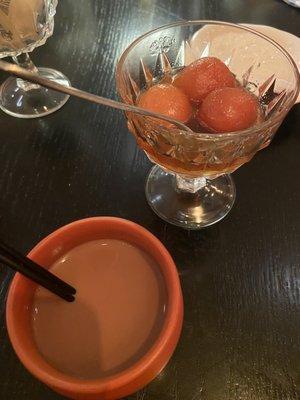 Chai and Gulab Jamoon