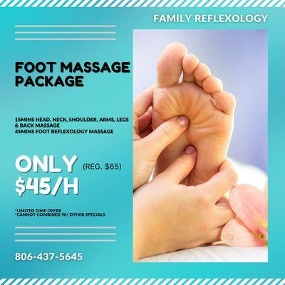 Family Reflexology
 5807 SW 45th Ave #345, Amarillo, TX 79109
 Call us at 806-437-5645