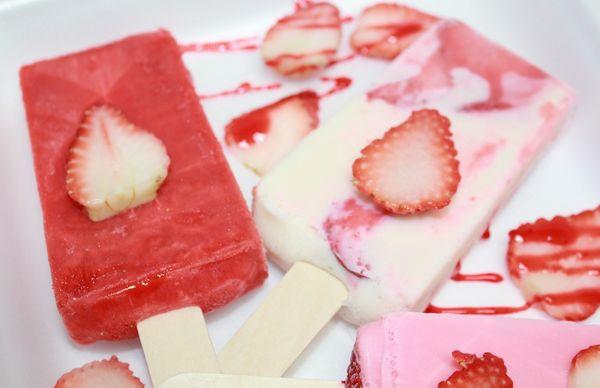 Fresh fruit popsicles