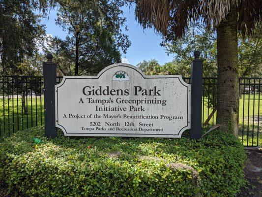 Giddens Park, Tampa