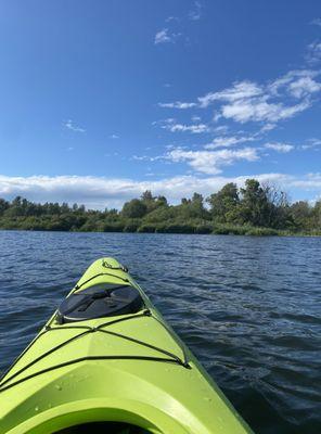 Kayak on the lake