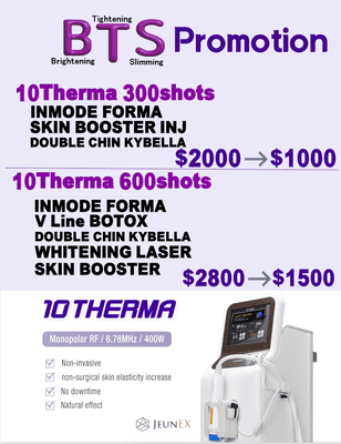 Latest and greatest skin tightening laser is here! 
10Therma!