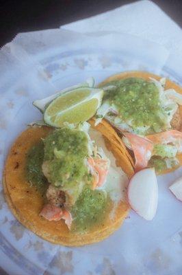 Fish Taco Shrimp Taco SO GOOD!!!