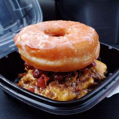 Donut smash burger