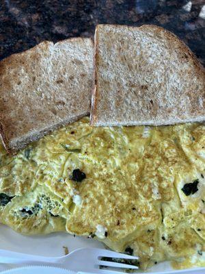 Spinach & Feta Omelet