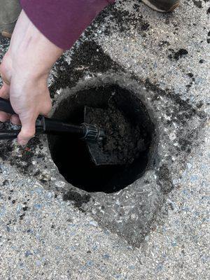 Storm drain debris cleared