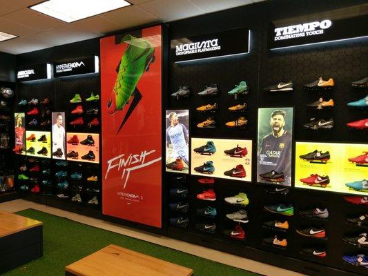 Soccer shoes selection