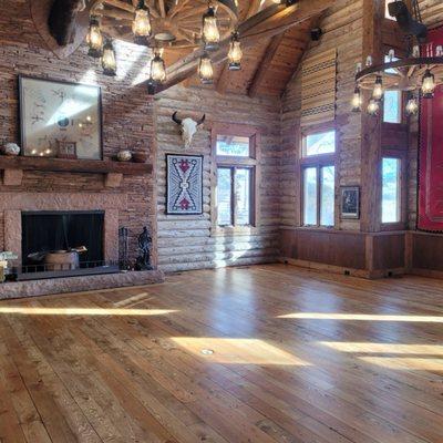 Refinished hardwood flooring