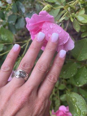 Ombre French dip nails