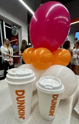 Coffee & Balloons on opening day