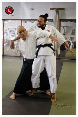 Obata Kaiso demonstrating Aikijujutsu