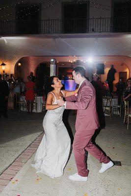 Appreciated learning from Danella for wedding first dance