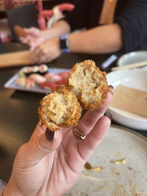 Caramelized onion croquetas