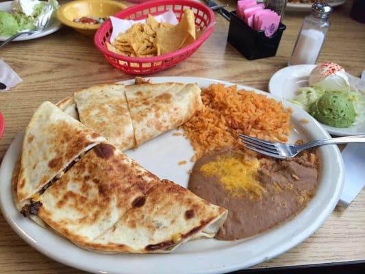 Mixed fajita quesadillas! My favorite item on the menu. Nothing beats this!