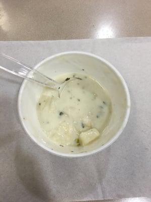 Their Calm Chowder was surprisingly delicious today. 4 stars!