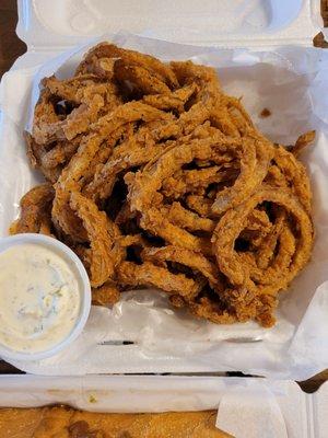 Crispy Onion Rings, so good!