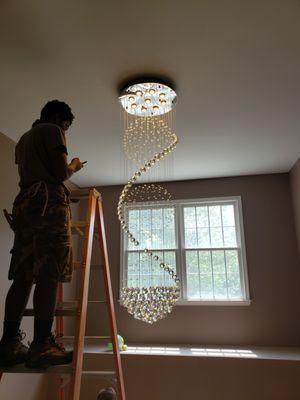 LIghting fixture installation