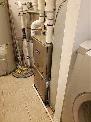 High efficiency Furnace installation