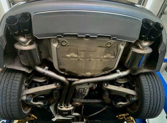 New Cat-back exhaust system fitted at Leasure Auto.