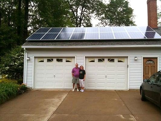 Happy solar energy system owners in PA.