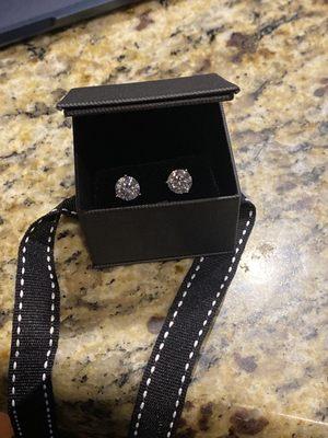 He set my diamond earrings for a client