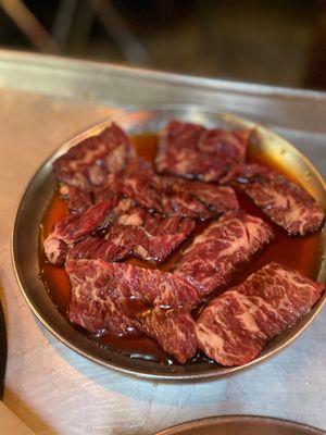 Hobak Skirt Steak - this was tender and delicious!