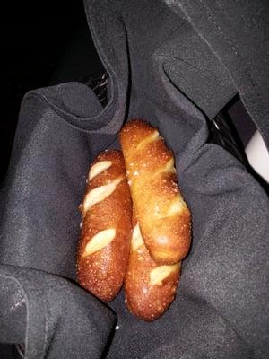 Pretzel breadsticks. These alone are worth coming here!