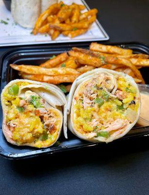 Grilled Salmon Wrap